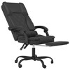 vidaXL Massage Reclining Office Chair - Black, Faux Leather - 4 of 4