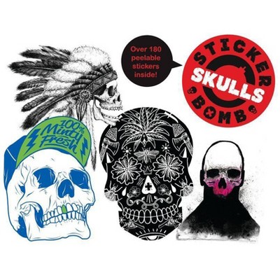 Stickerbomb Skulls - (Paperback)