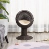 LOVMOR 27" Rattan Wicker Elevated Cat House Kitty Scratch House Pet Bed - 2 of 4