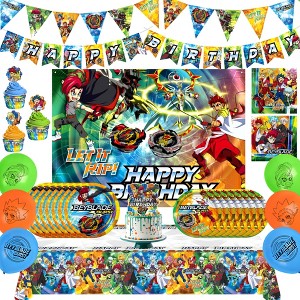 Treasures Gifted BEYBLADE Party Supplies Ultimate Set for 16 Guests - 1 of 1