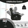 Power Electric massage lift lounge chair, suitable for the elderly, with heating and vibration functions,Fleece leather with USB - 3 of 4
