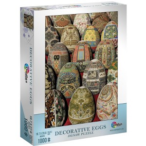 Mchezo 1000-Piece Jigsaw Puzzle, Decorative Eggs, Oodles Puzzles Series - 1 of 4