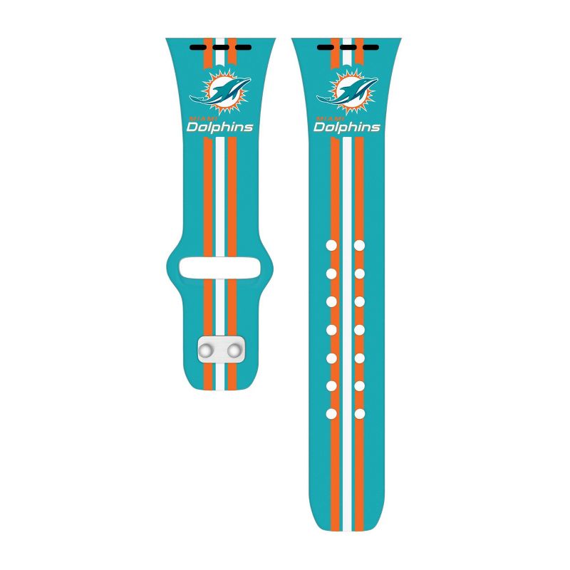 NFL Miami Dolphins Wordmark HD Apple Watch Band, 2 of 4