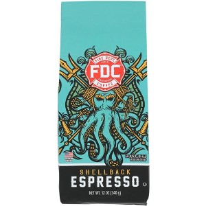 Fire Department Coffee Espresso Ground Shellback - Pack of 6 - 12 oz - 1 of 1