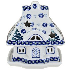 Blue Rose Polish Pottery L020 Manufaktura House Luminary - 1 of 4