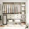 Aheaplus Set of 2 Freestanding Closet Storage Organizer with Hanging Rods, 79''W Closet Organization with Drawers and Shelves - 2 of 4