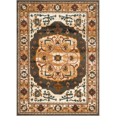 5'1"x7'6" Ethan Rug Gray/Ivory - Safavieh