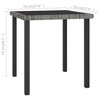vidaXL Garden Dining Table Grey - 4 of 4