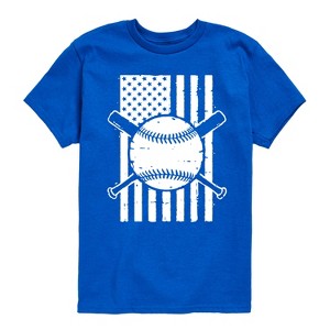 Boys' - Instant Message - Baseball Flag Short Sleeve Graphic T-Shirt - 1 of 4