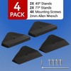 Impresa [4 Pack] Ambient Lighting Angled No-Slip Feet for Philips Hue Light Bar Mood Lighting Stand - 3.25”W - 4 of 4