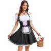 Womens Off Shoulder Halter Costumes for Traditional Carnival Halloween 1 Piece Party Dress - 3 of 4