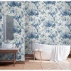 NextWall Bluestone Watercolor Flower Peel and Stick Wallpaper - 2 of 4