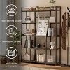 Artloge 5 Tiers Freestanding Kitchen Cabinet Large Storage Bakers Rack Cabinet Microwave Stand Pantry Cupboard Organiser Shelf with 6 Hooks for Home - 4 of 4