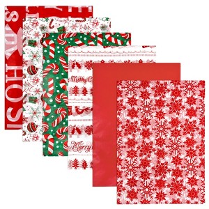 Wrapables Tissue Paper 20 x 28 Inch for Gift Wrapping, Arts & Crafts, Paper Flowers, Garlands, Tassels (60 Sheets), Festive Red & Green - 1 of 4