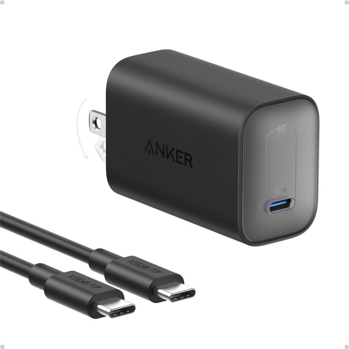 Anker Laptop Charger, 100W Foldable Type C Charger Fast Charging