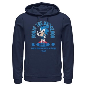 Mens Sonic the Hedgehog Faster Than the Speed of Sound Lightweight Hoodie - 1 of 4