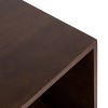 Kate and Laurel Locklear Rectangle Wood Console Table, 38x14x25, Walnut Brown - 4 of 4