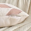 REGALWOVEN Soft Snowflake Fleece Geometric Throw Pillow Covers for Couch Sofa Living Room 2 Pcs - 3 of 4