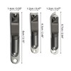 Unique Bargains Nail Clippers for Nail Care Portable Stainless Steel Zinc Alloy Titanium Tone Silver Tone 3 Pcs - 4 of 4