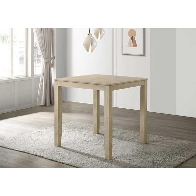 NicBex 35.4" Dining Table Square Counter Height Pub Height Wooden Dining Table for Kitchen, Small Space