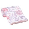 Bedtime Originals Lavender Floral Pink/Purple Soft Fleece Baby Blanket - 4 of 4