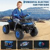 12V Electric Ride on Toys for Kids with Remote Control, Kid ATV with LED & Bluetooth, Dual 45W Motors & 3 Speed Electric Car for Kids - 4 of 4