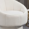 NicBex Velvet Swivel Accent Chair,Upholstered Swivel Living Room Chairs with Waist Cushion,Mid-Century Armchair,Accent Chairs for Living Room - 4 of 4