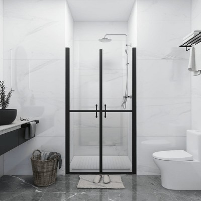 VidaXL Shower Door Clear ESG (34.6 in.-35.8 in.)x74.8 in.