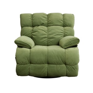 Classic 360° Swivel Electric Recliner with , Gliding Function, and Plush Velvet Upholstery for Living Room - 1 of 4