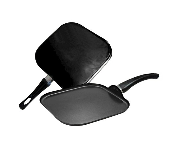 Gourmet Chef Nonstick Square Griddle Black