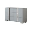Modern Dresser With 6 Drawers, Wide Chest Of Drawers With Metal Mirrored Handle Legs, Storage Organizer Cabinet For Closet - 3 of 4