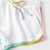 Pride Adult PH by The PHLUID Project Rainbow Pull-On Shorts - White - 3 of 3