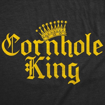 Мужские футболки Crazy Dog T-Shirts, Inc. Mens Funny T Shirts Cornhole King Sarcastic Lawn Game Graphic Novelty Tee For Men - Crazy Dog Men's T Shirt For Fourth Of July Black M — фото 2