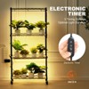 VEVOR Plant Stand with Grow Light, 4-Tier Plant Shelf with 45W Full Spectrum Grow Light, 3 Mode Plant Light with Timer and Wheel, Black - 4 of 4
