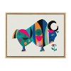 Kate & Laurel All Things Decor 18"x24" Sylvie MCM Ox Art by Rachel Lee Animal Wall Art: Whimsical Wall Decor, Floating - 2 of 4