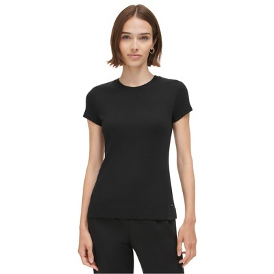 Calvin Klein Womens Cotton Short Sleeve Basic T-Shirt