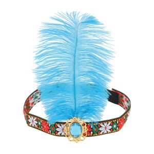 Unique Bargains Women's Tribal Style Feather Headband 1 Pc - 1 of 4