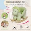TopComfy Baby Bouncers and Rockers Kids Rocking Toy Dinosaur Design with Interactive Elements and Secure Seating for Kids, Green, 20.47"*18.9"*12.99" - 4 of 4