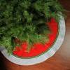 Northlight 48" Red with White Trim Christmas Tree Skirt - 2 of 3