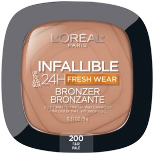 L'Oreal Paris Infallible Up to 24hr Fresh Wear Soft Matte Bronzer - 0.31oz - 1 of 4