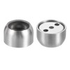 Unique Bargains Stainless Steel Closet Wardrobe Bracket Spherical Rod Holder 4 Pcs - 4 of 4
