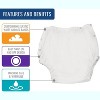 MABIS Waterproof Incontinence Underwear for Disabled, Elderly, Handicapped, Potty Training, Pregnancy or Postpartum, Snap On, Large 38-44 Inches - 2 of 4