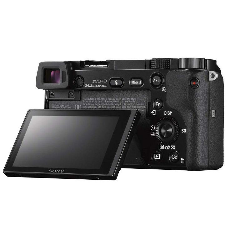Sony Alpha a6000 Mirrorless Digital Camera 24.3MP SLR Camera with 3.0-Inch LCD (Black) w/16-50mm Power Zoom Lens, 4 of 5