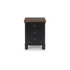 Signature Design by Ashley Wildenauer 3 Drawer Chair Side End Table with USB Charging, Black - 4 of 4