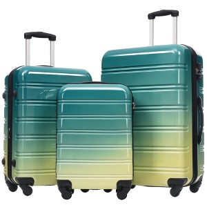 Sapphtopaz 3 Piece Luggage Sets ABS Hardside Spinner Expandable Suitcase Lightweight Luggage Carry On Suitcase, Spinner Wheels, TSA Lock (20/24/28) - 1 of 4