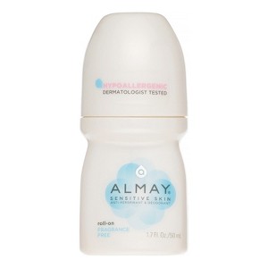 Almay Women Anti-Perspirant and Deodorant Sensitive Skin Roll-On, Fragrance Free 1.7 oz - 1 of 4