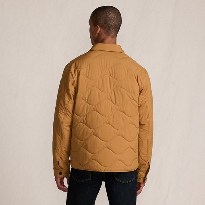 Lands' End Men's Quilted Insulated Shirt Jacket - Large - Canyon Camel — фото 2