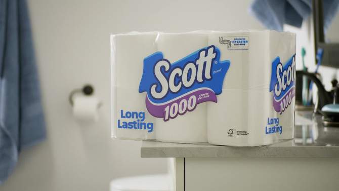 Scott 1000 Septic-Safe 1-Ply Toilet Paper, 2 of 12, play video