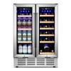 RAPSUAR 24 in. Dual Zone 18-Wine Bottles and 88-Cans Beverage and Wine Cooler - 3 of 4