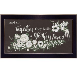 HomeRoots Together They Built Black Framed Print Wall Art - 1 of 3
